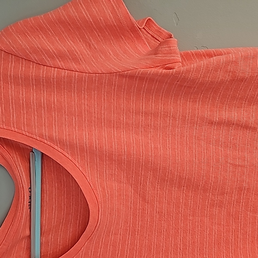 bcg neon orange with white stripes, short- sleeve t-shirt Size XL - Picture 4 of 11